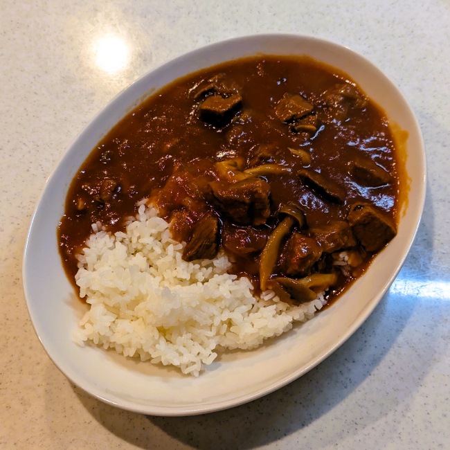 鹿肉で作ったヘルシーハヤシライス