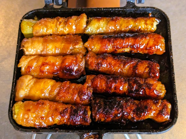 長ネギが甘くなった長ネギの肉巻き