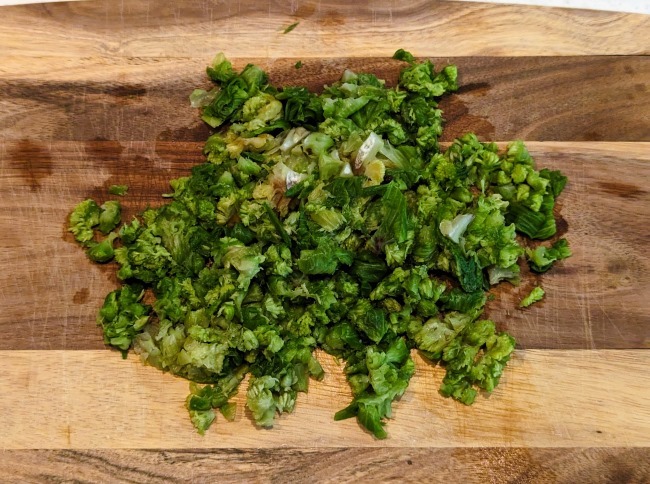 ふきのとうのみじん切り