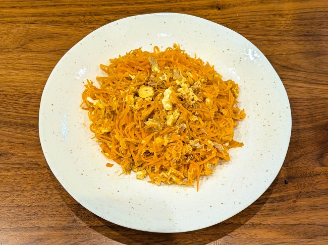 沖縄の家庭料理にんじんしりしり、にんじん嫌いな人も克服できる簡単レシピ