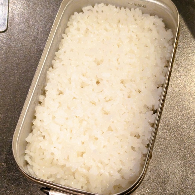 メスティンで炊いたふっくらごはん