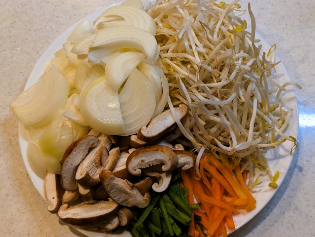 あんかけ焼きそばの野菜