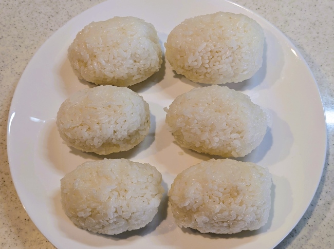 肉巻きおにぎり用のおにぎり