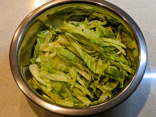 春キャベツの千切り