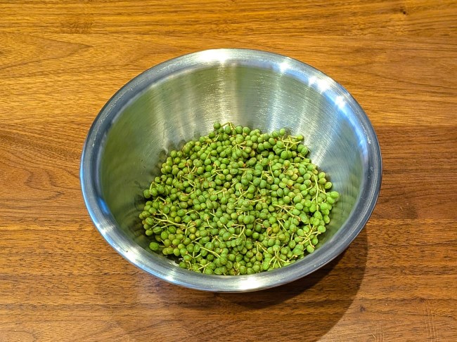実山椒の収穫