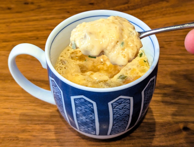 カップヌードルの残り汁で作る茶碗蒸し