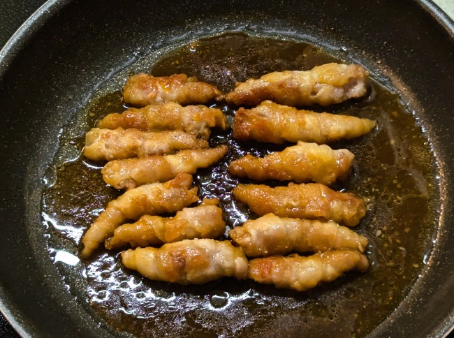 豚肉を巻いて作った簡単チャーシュー