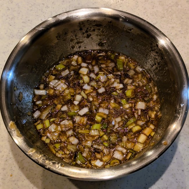 炊飯器で作ったカオマンガイのネギダレ