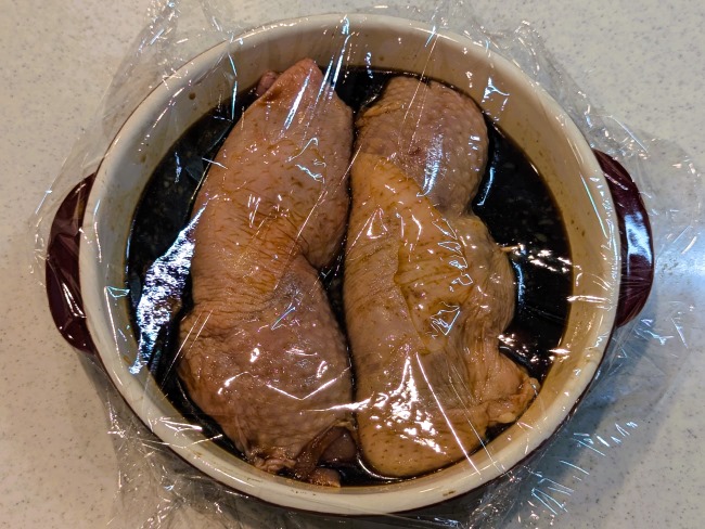 ラップをして電子レンジで加熱する