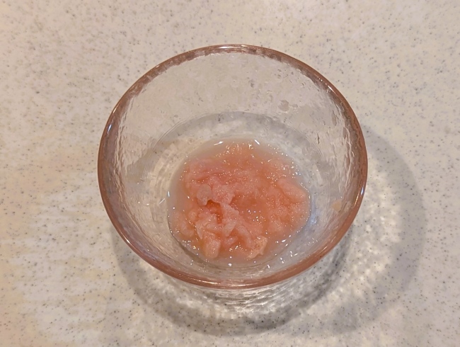 すりおろした岩下の新生姜