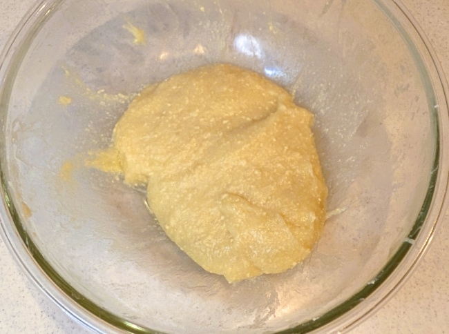 電子レンジで加熱した豆腐のお餅