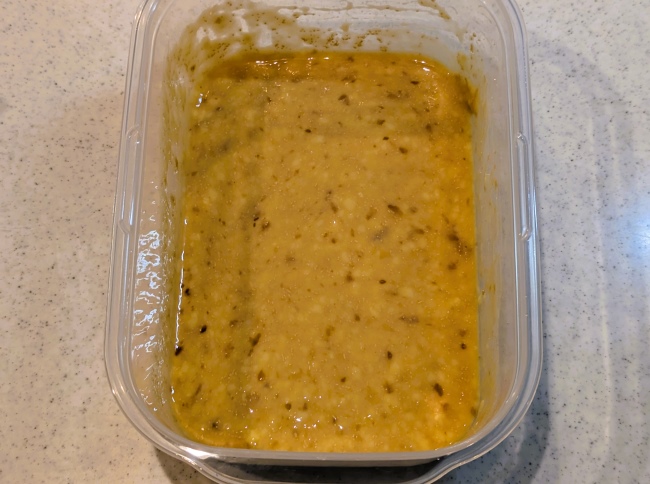 プリンとイーストを入れた生地