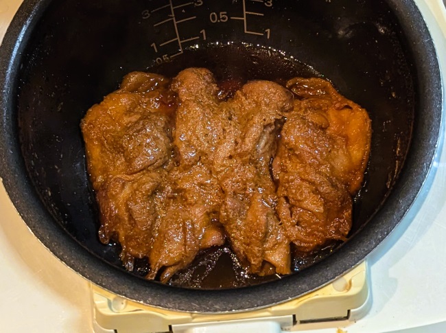 炊飯器で作った照り焼きチキン