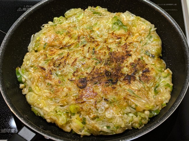 こんがり焼けたヘルシーチヂミ