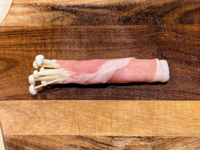 豚肉を巻いたえのき