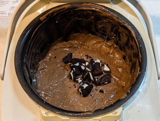 オレオとホットケーキミックス