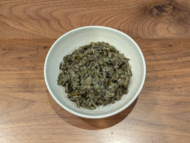 わらびの味噌たたき