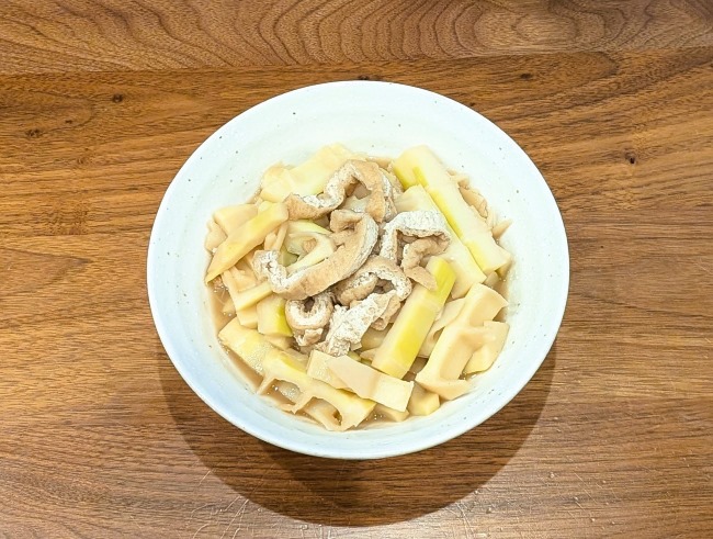 破竹と油揚げの煮物