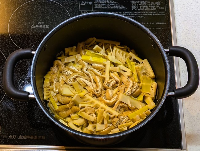 破竹と油揚げの煮物
