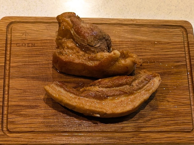 炊飯器調理で煮たマーマレード豚煮