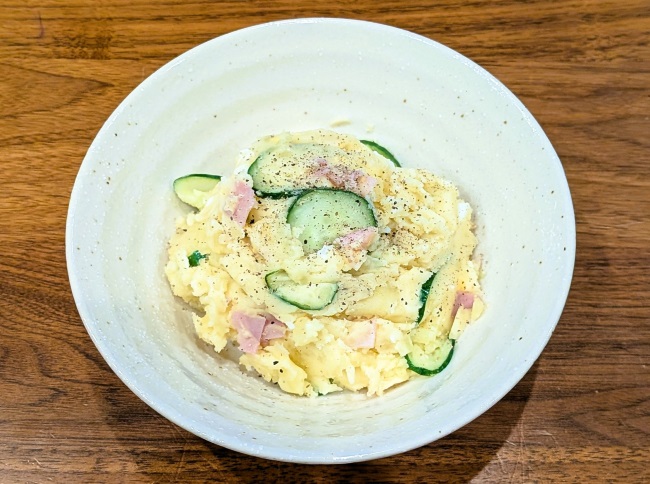 炊飯器でほったらかしで作ったポテサラ