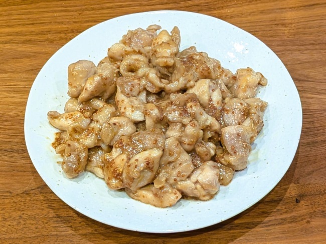 粒マスタードを使ってハニーマスタードチキン