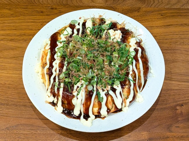 豆腐で作った丸めないたこ焼