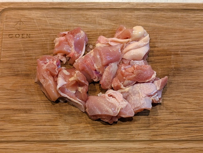 ネギと鶏肉のスープに使う鶏肉