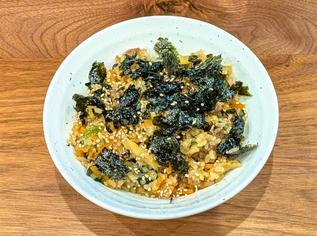 フライパンで作る巻かないキンパ