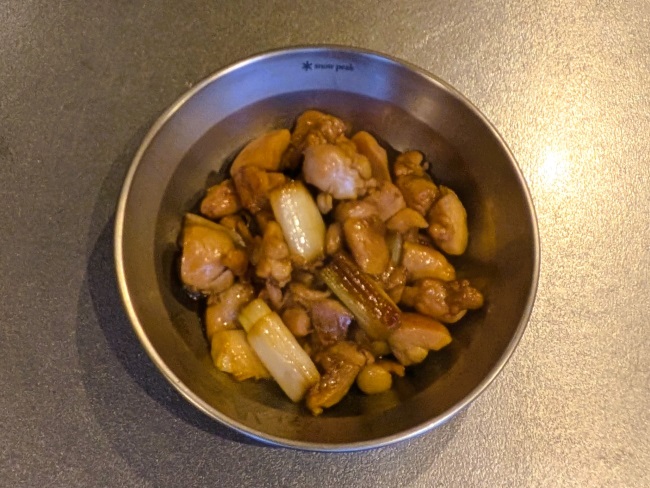 フライパンで作った串なし焼き鳥